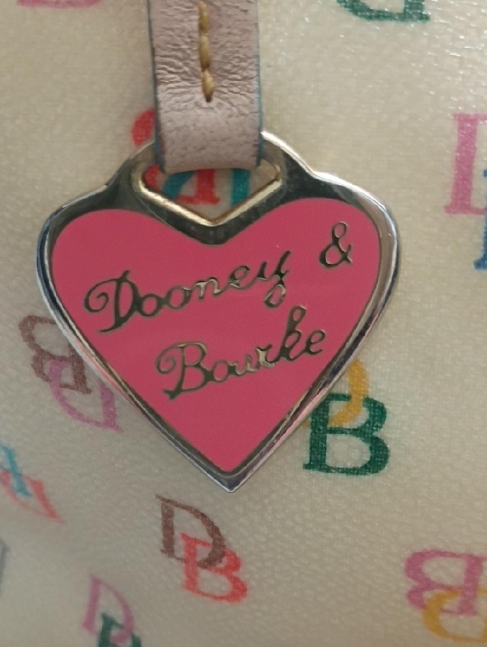 Dooney & Bourke Yellow Multicolor Logo Hobo Shoulder Bag - Picture 2 of 10